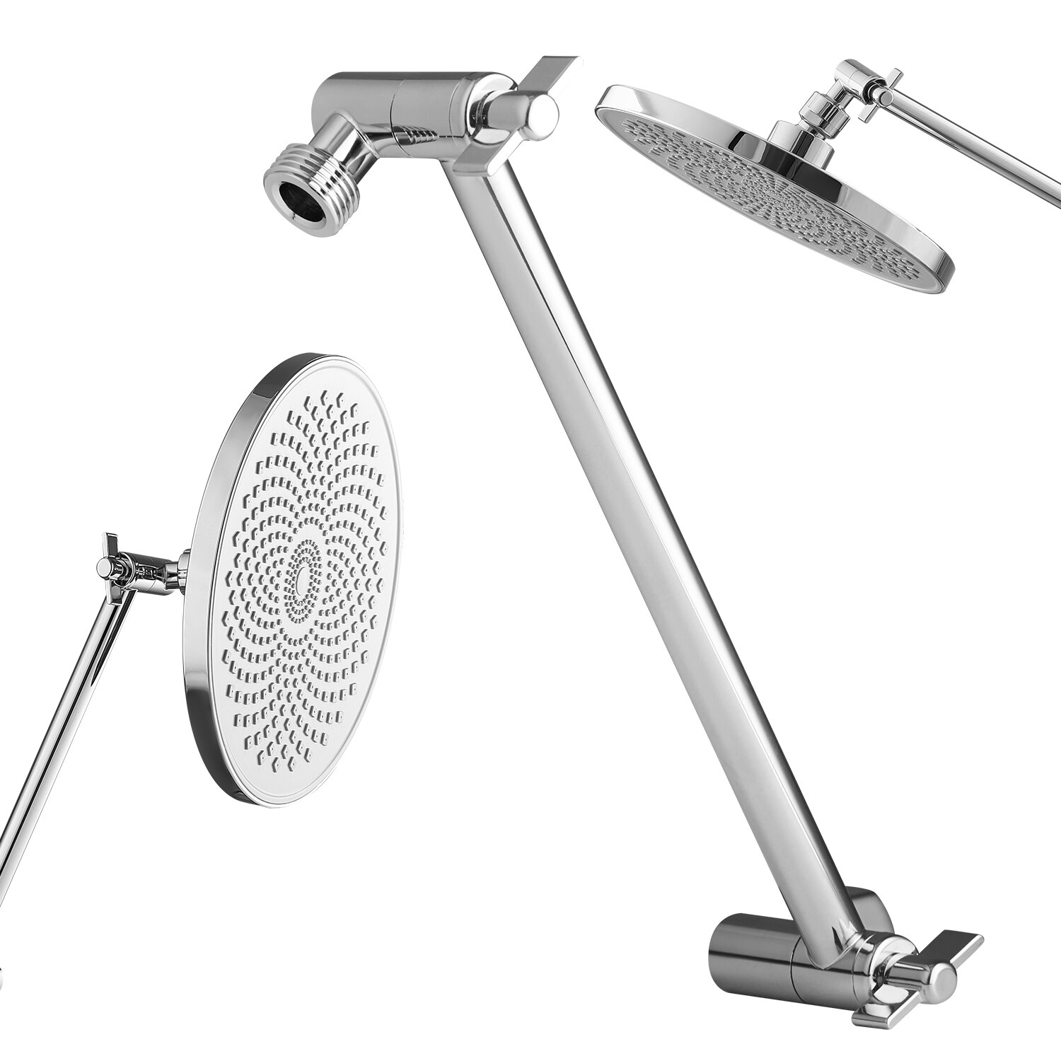 Shower Head Extension Arm Extender 11 In Adjustable Angle Height G1/2 Universal_voghion.com